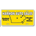 Standard License Plates-.035" Earth Friendly White Polyethylene